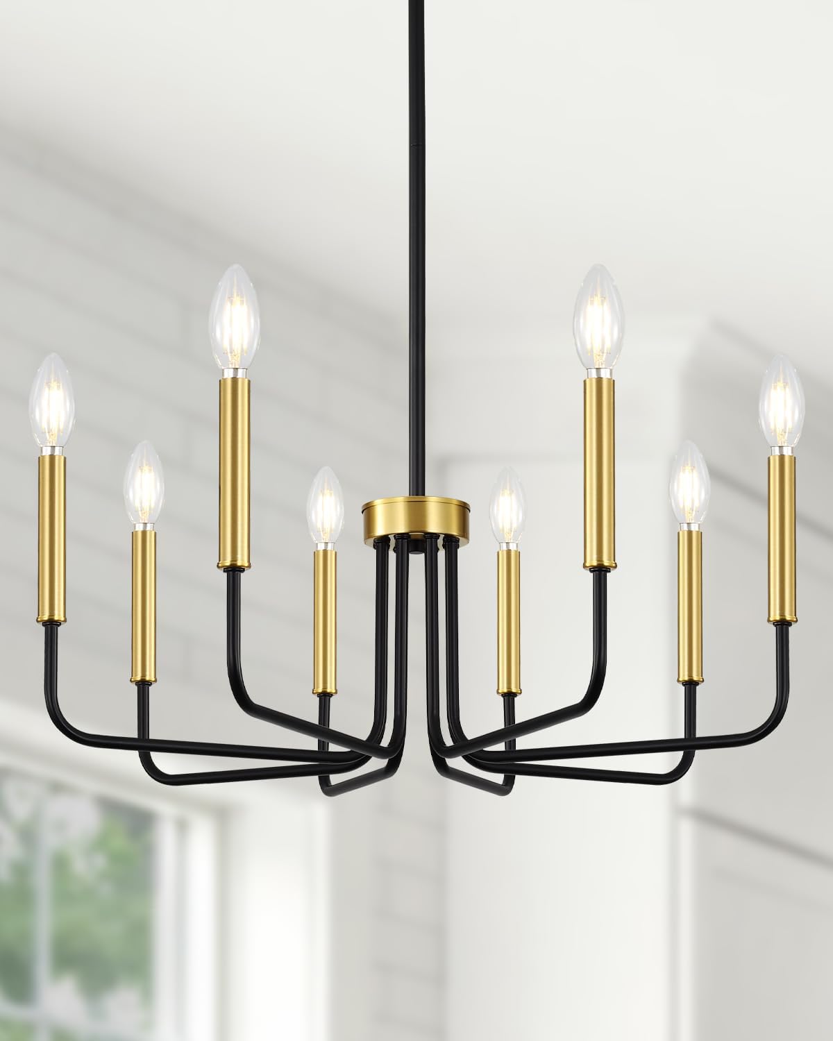 Farmhouse Black Chandelier — 8-Light — 29inch 8-Light(2026 Upgraded Version)