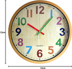 Battery Operated Black Wall Clock — 12" - View 8