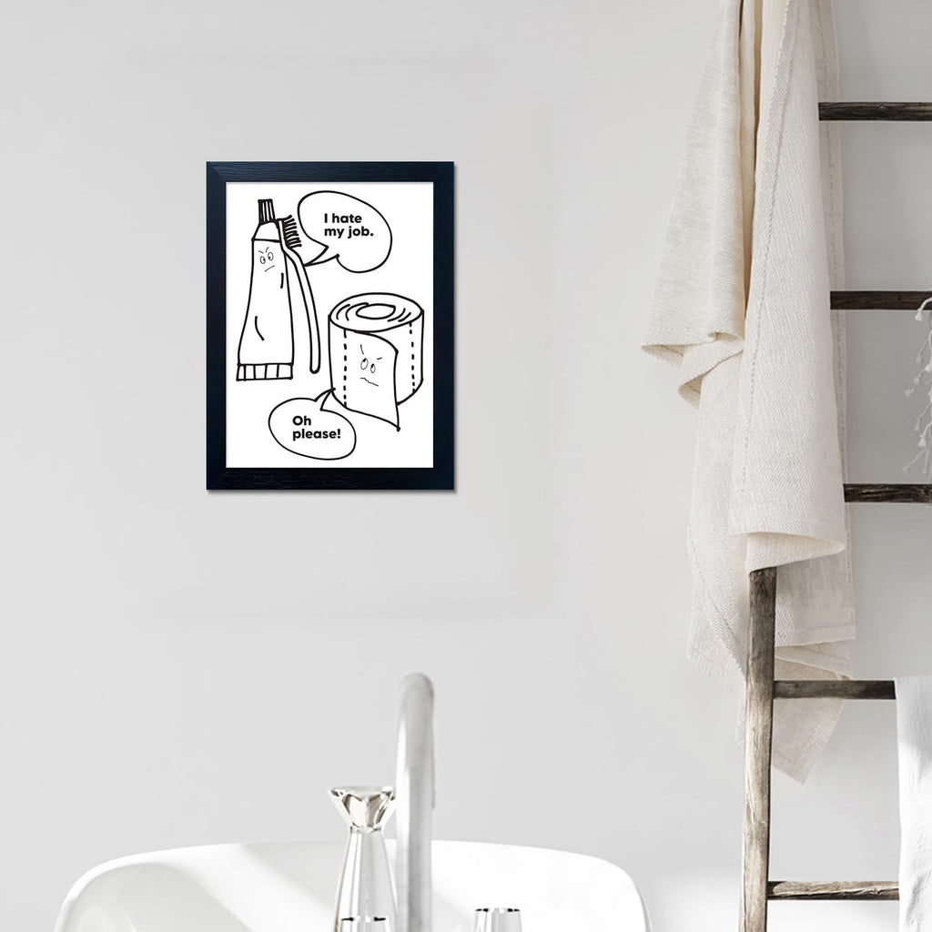 Framed Black Wall Decor — 10" - View 8