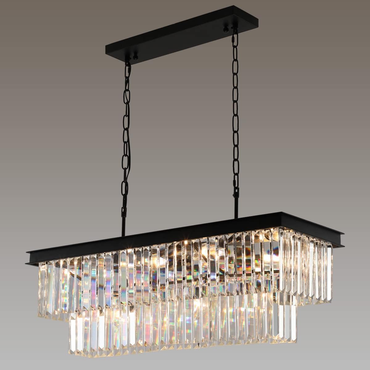 Luxe Black Chandelier — 11-Light