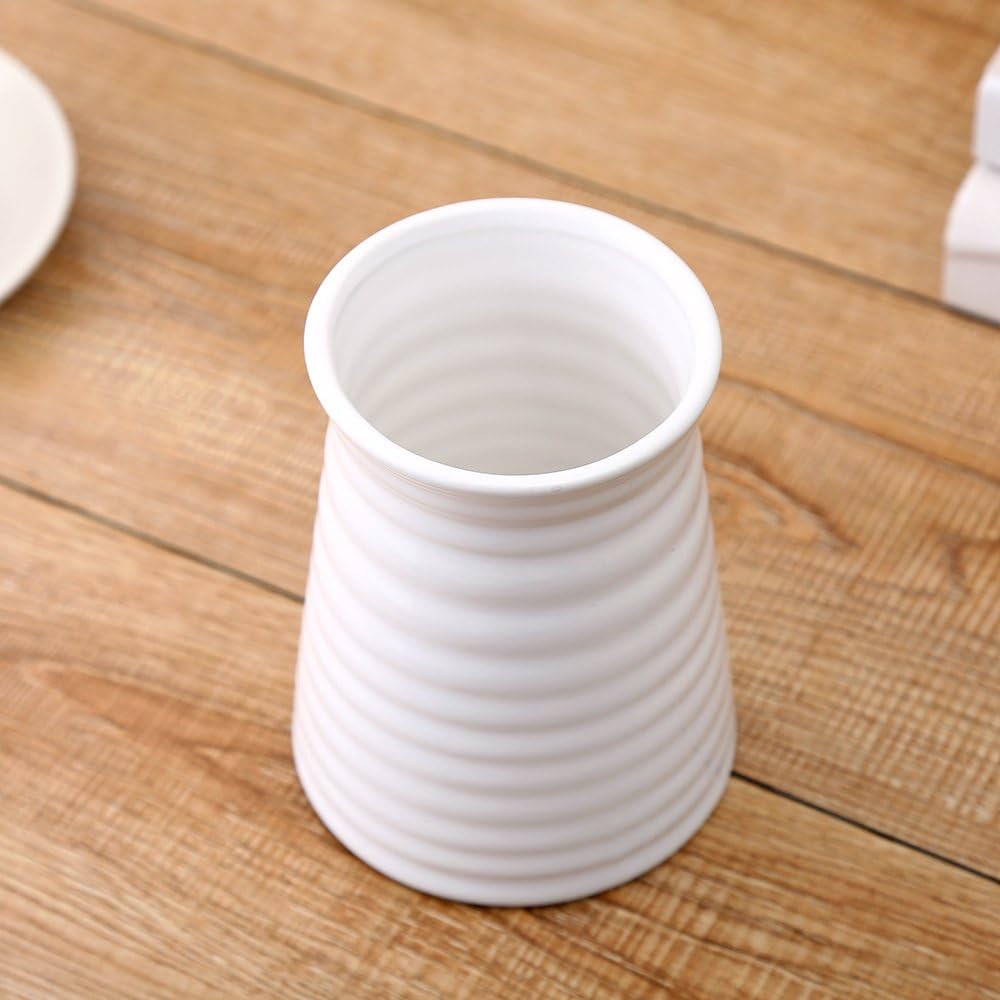 Modern Ceramic Vase — 7" - View 4