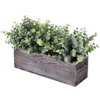 Rectangular Farmhouse Wood Artificial Plant