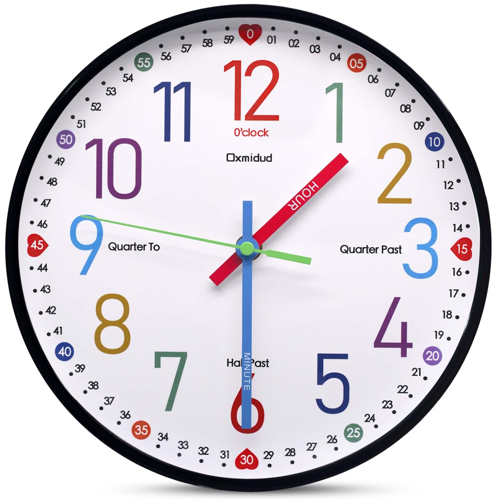 Black Wall Clock — 10"