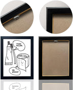 Framed Black Wall Decor — 10" - View 3