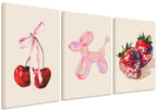 Framed Pink Canvas Wall Art — 16"