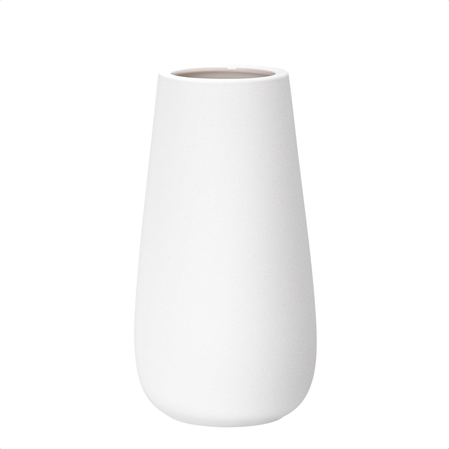 Oval Black Vase — 10" — 8 Inch