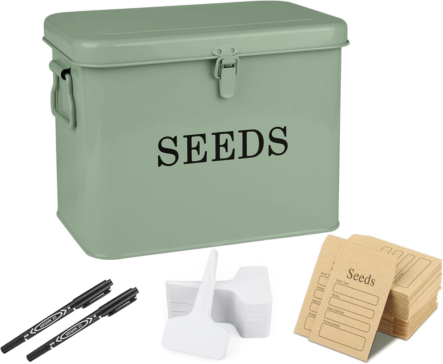 Black Storage Basket — Tall-Green