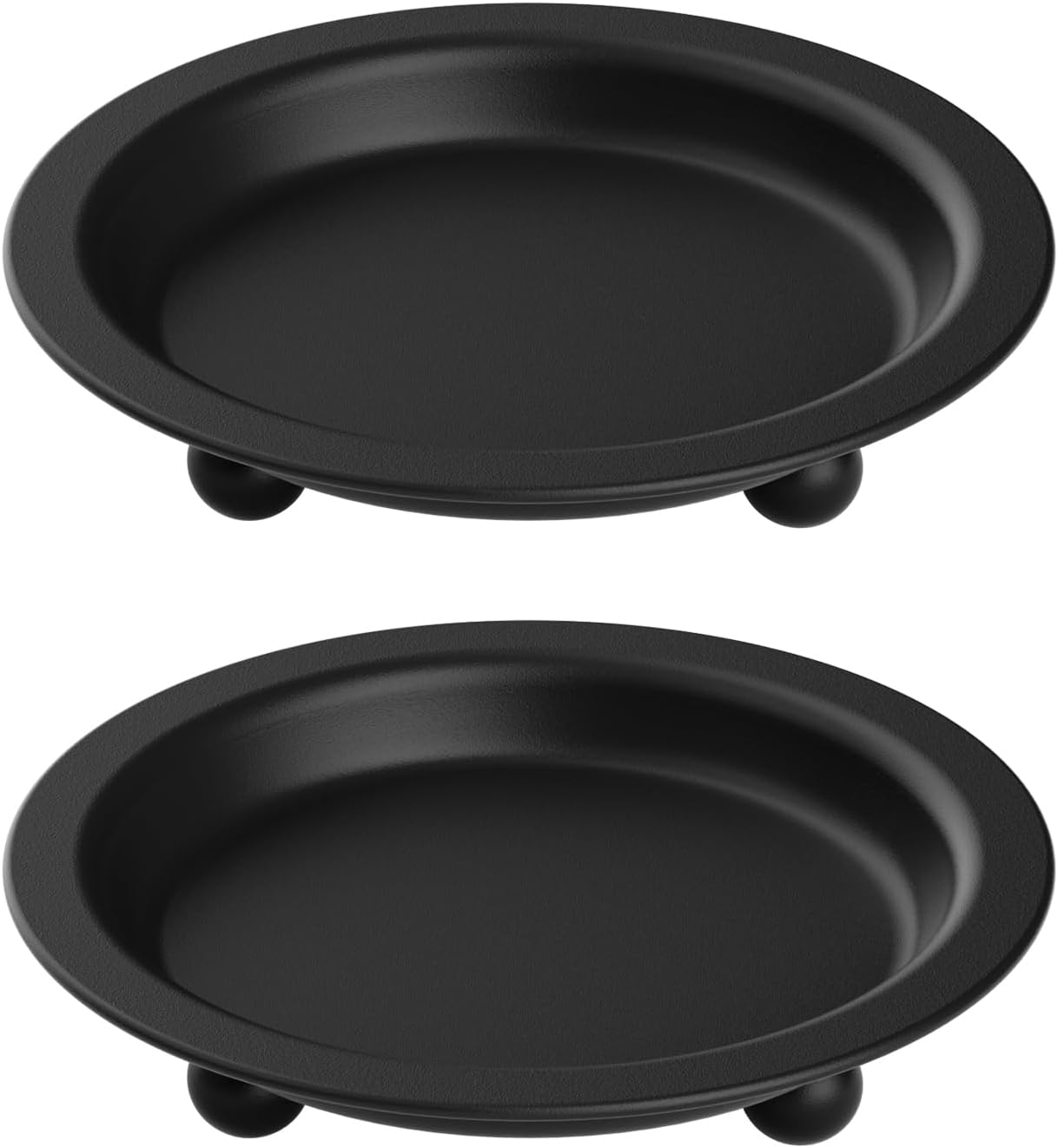Round Black Candle — 13" — Black-2pcs