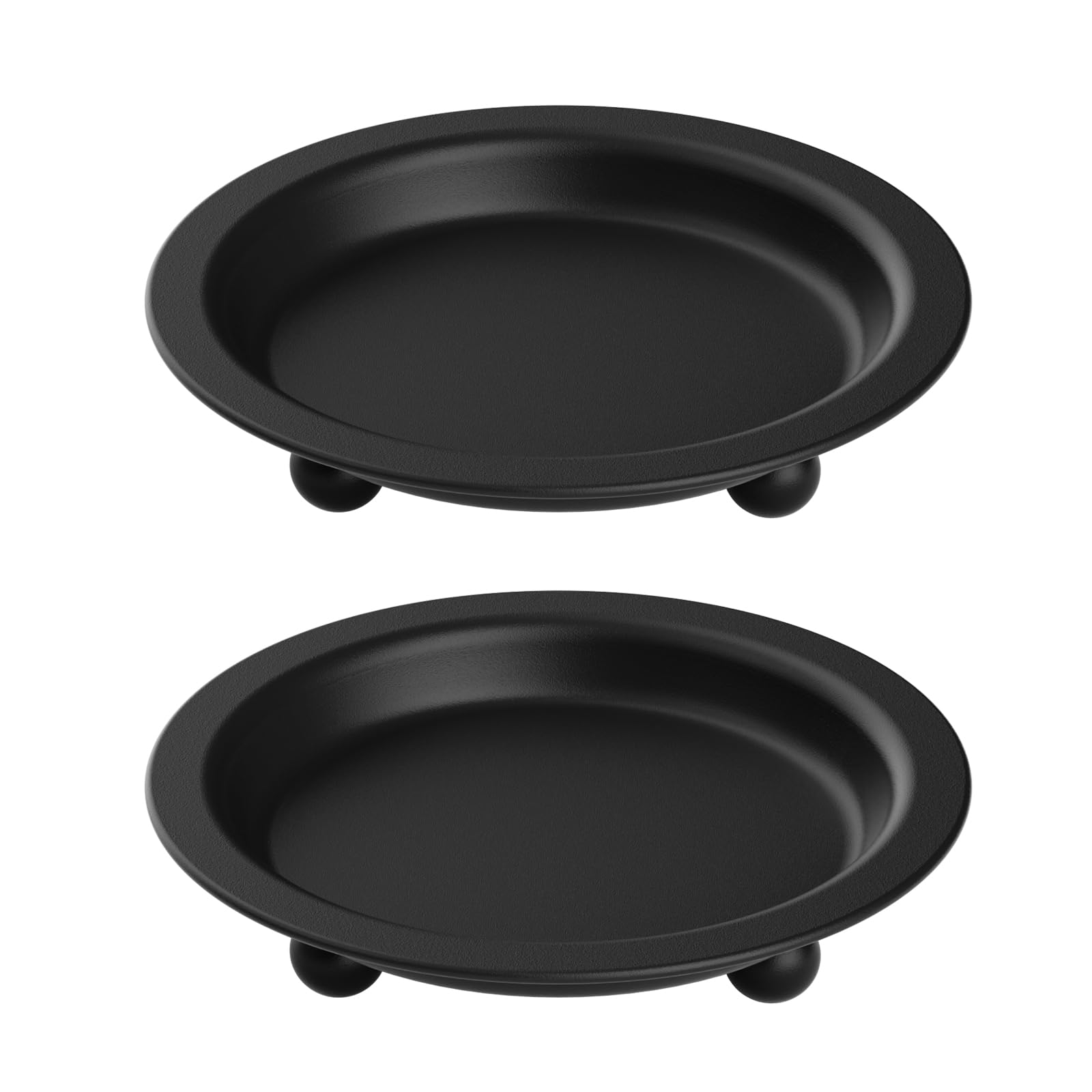 Round Black Candle — 13"