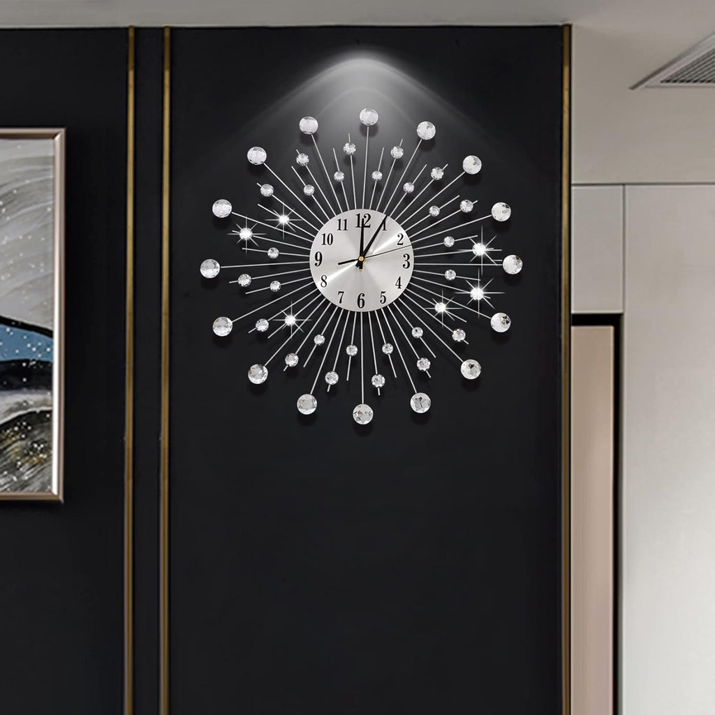 Luxe Black Wall Clock — 7" - View 4