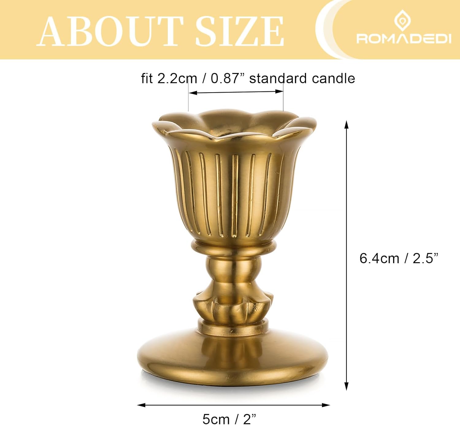 Vintage Luxe Gold Candle — Set of 2 - View 4