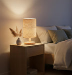 Knit Boho Wood Desk Lamp - View 7