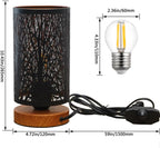 Dimmable Farmhouse Metal Bedside Lamp - View 4