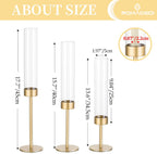 Luxe Glass Candle — Set of 3 - View 5