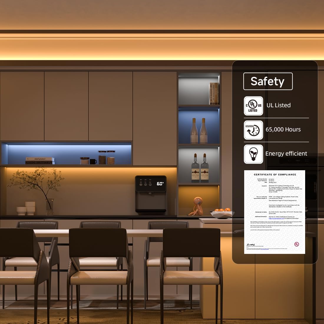 Beige LED Strip Light - View 2