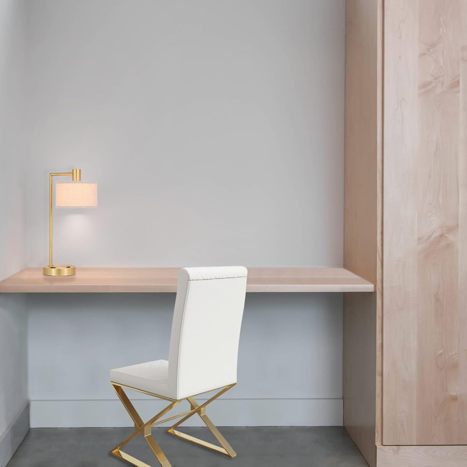 USB Luxe Gold Desk Lamp - View 3