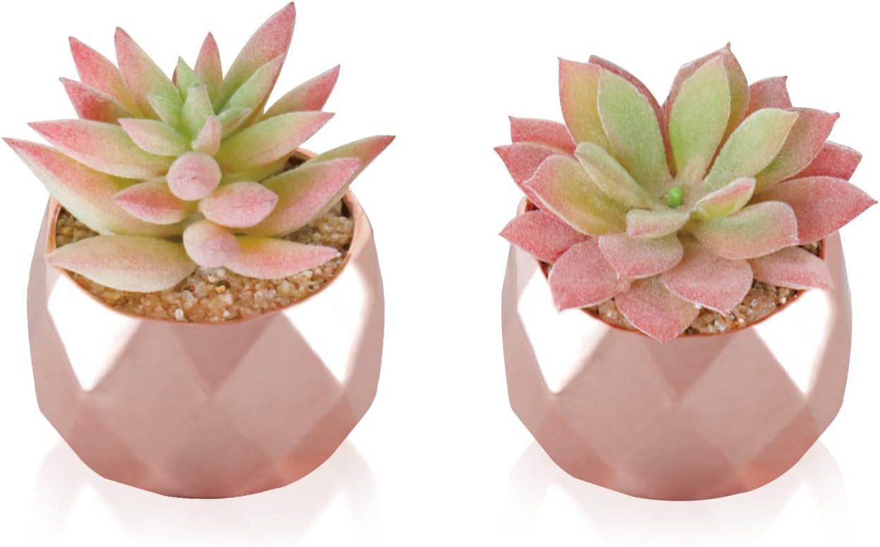 Gold Faux Succulent — Gold-2