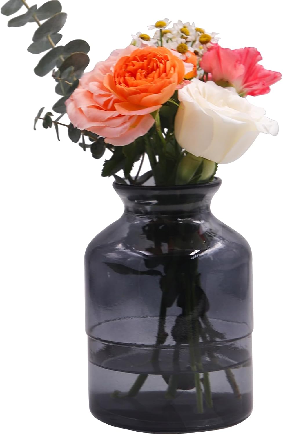 Modern Black Flower Vase — Black
