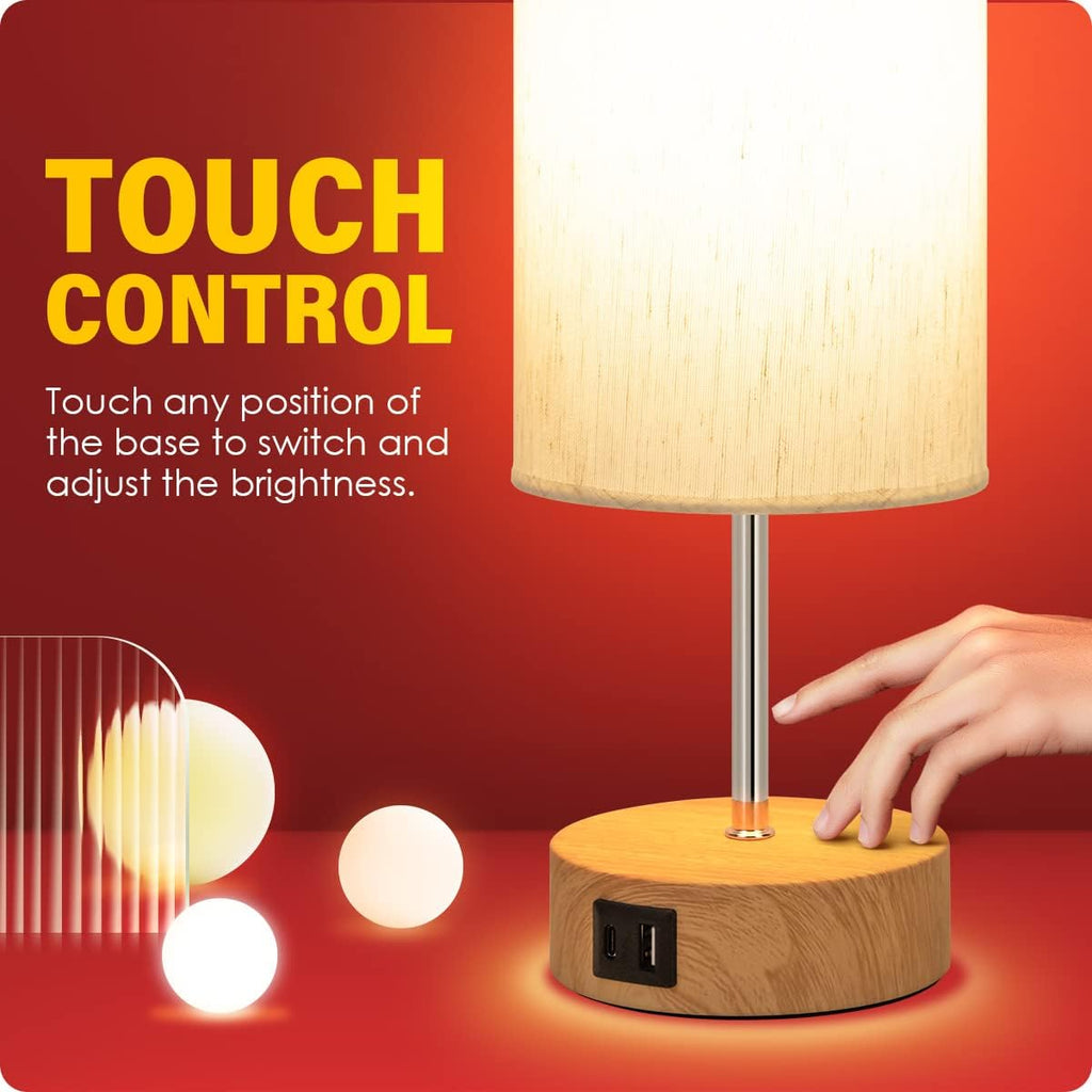 Dimmable Black Bedside Lamp - View 5