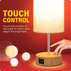 Dimmable Black Bedside Lamp - View 5