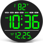 Blue Wall Clock — Green