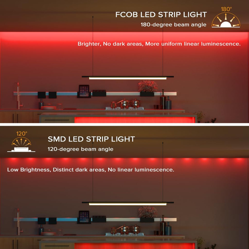 Dimmable Beige LED Strip Light - View 3