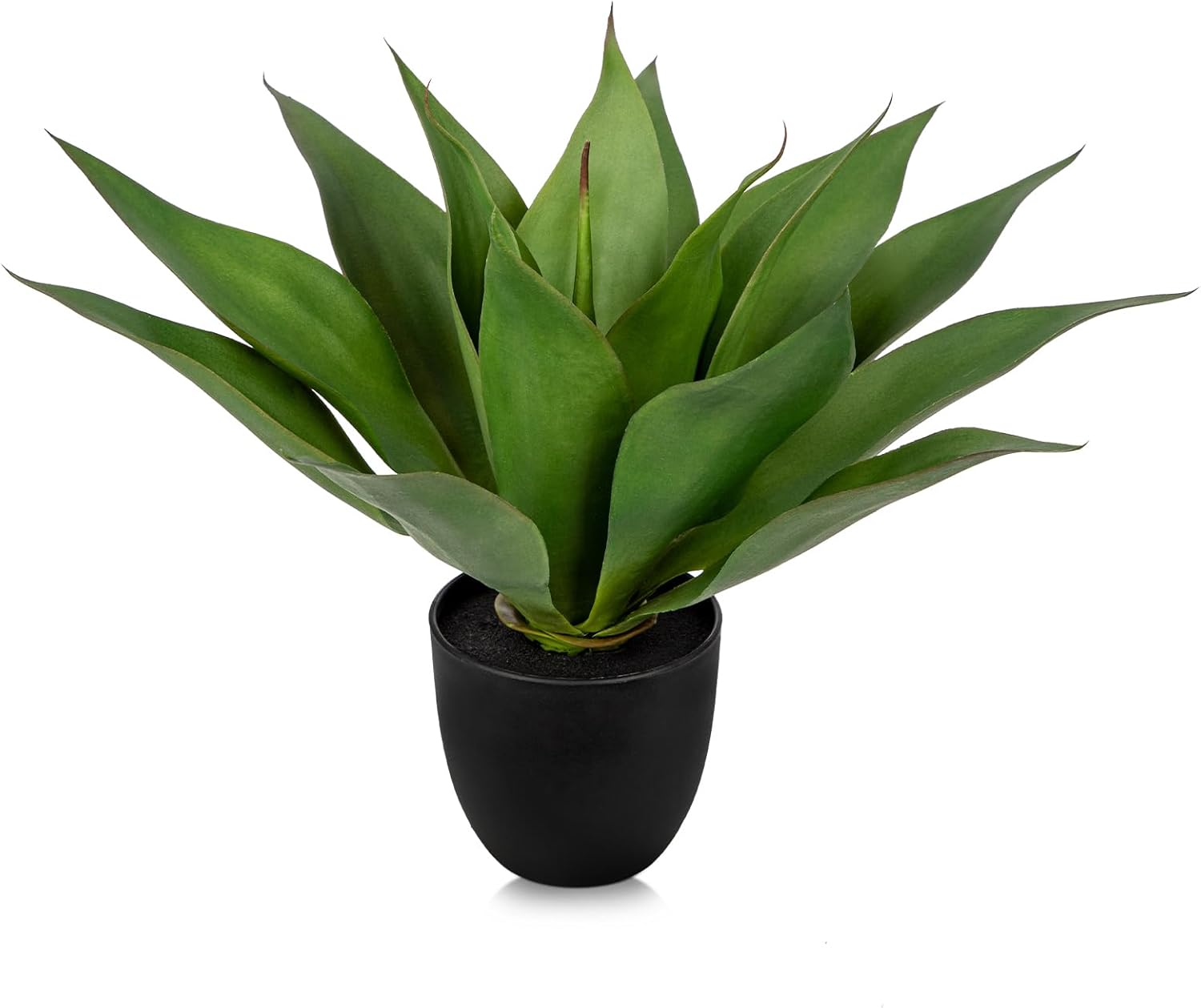 Luxe Black Artificial Plant — Agave -Black