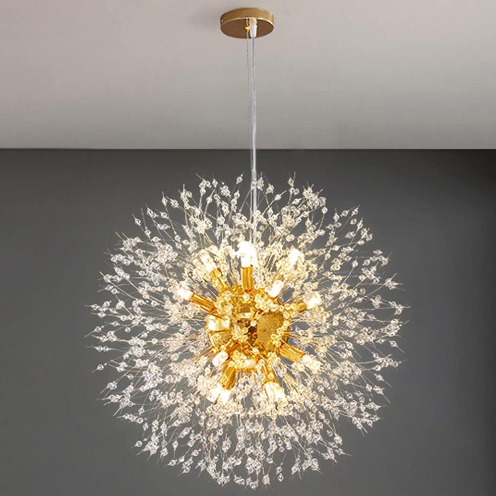 Luxe Gold Chandelier — 9-Light — 16Lights