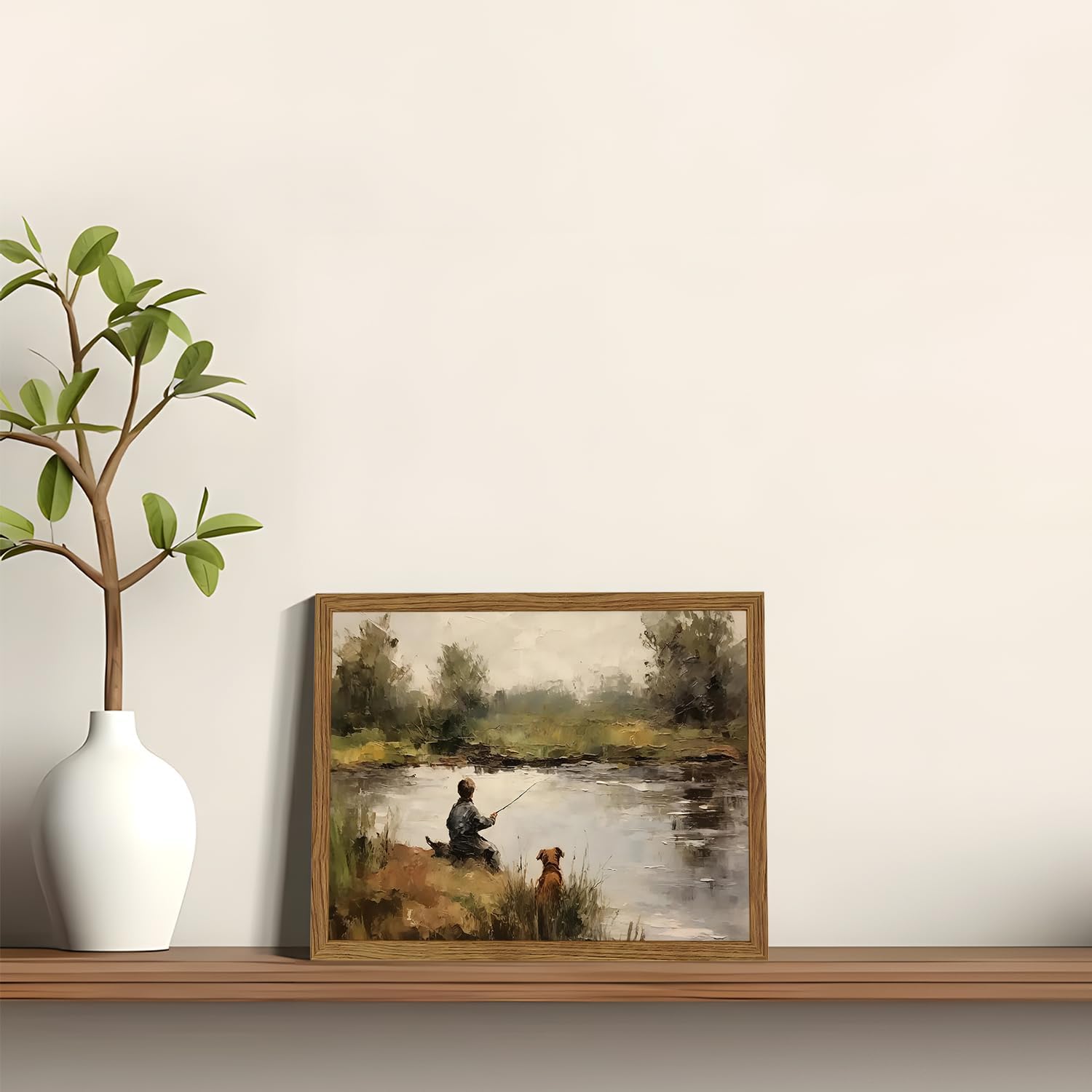 Framed Farmhouse Wood Wall Decor — 10" - View 4