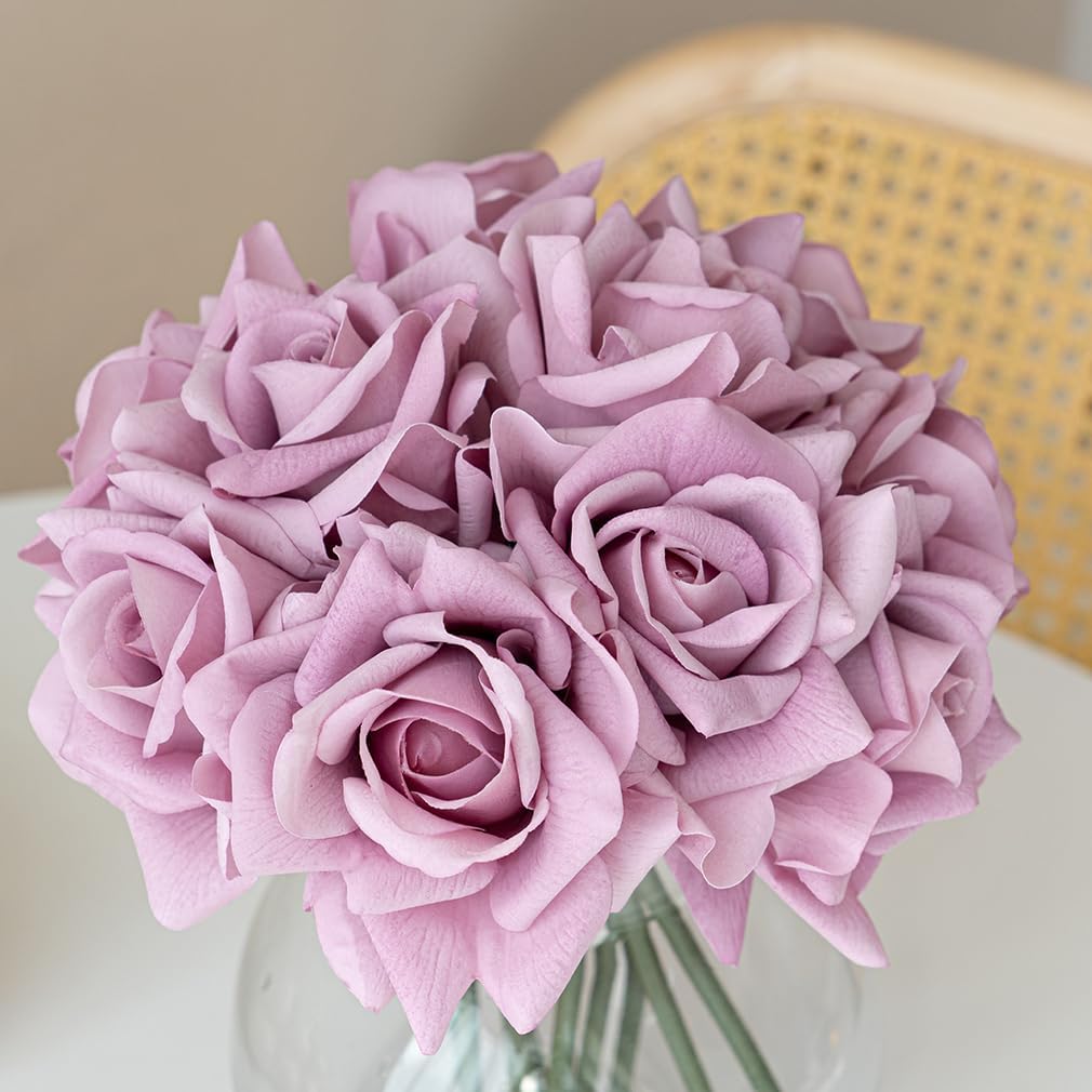 Gold Artificial Plant — Light Purple(not Include Vase)