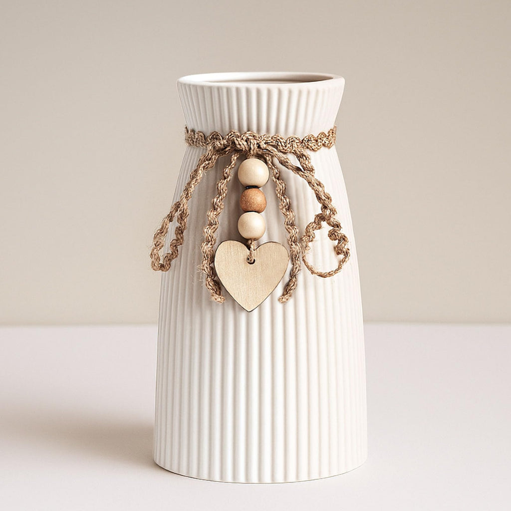 Farmhouse Black Flower Vase — 6.3"