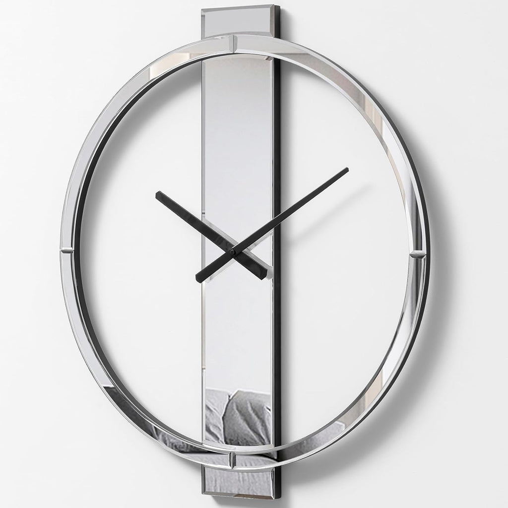 Round Modern Black Mirror — 23" - View 9