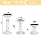 Farmhouse Brown Pillar Candle — 3.9" - View 3