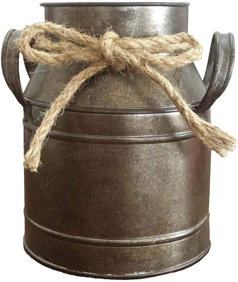 Vintage Farmhouse Brown Vase — Rusty Bronze