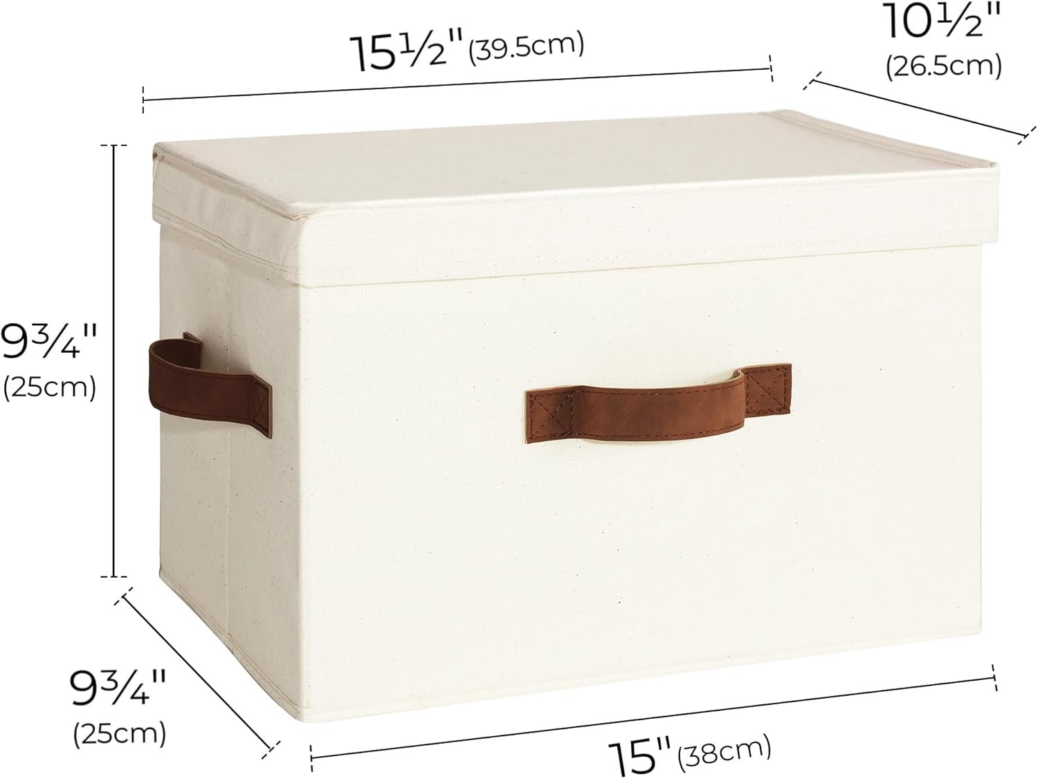 Beige Storage Bin - View 2