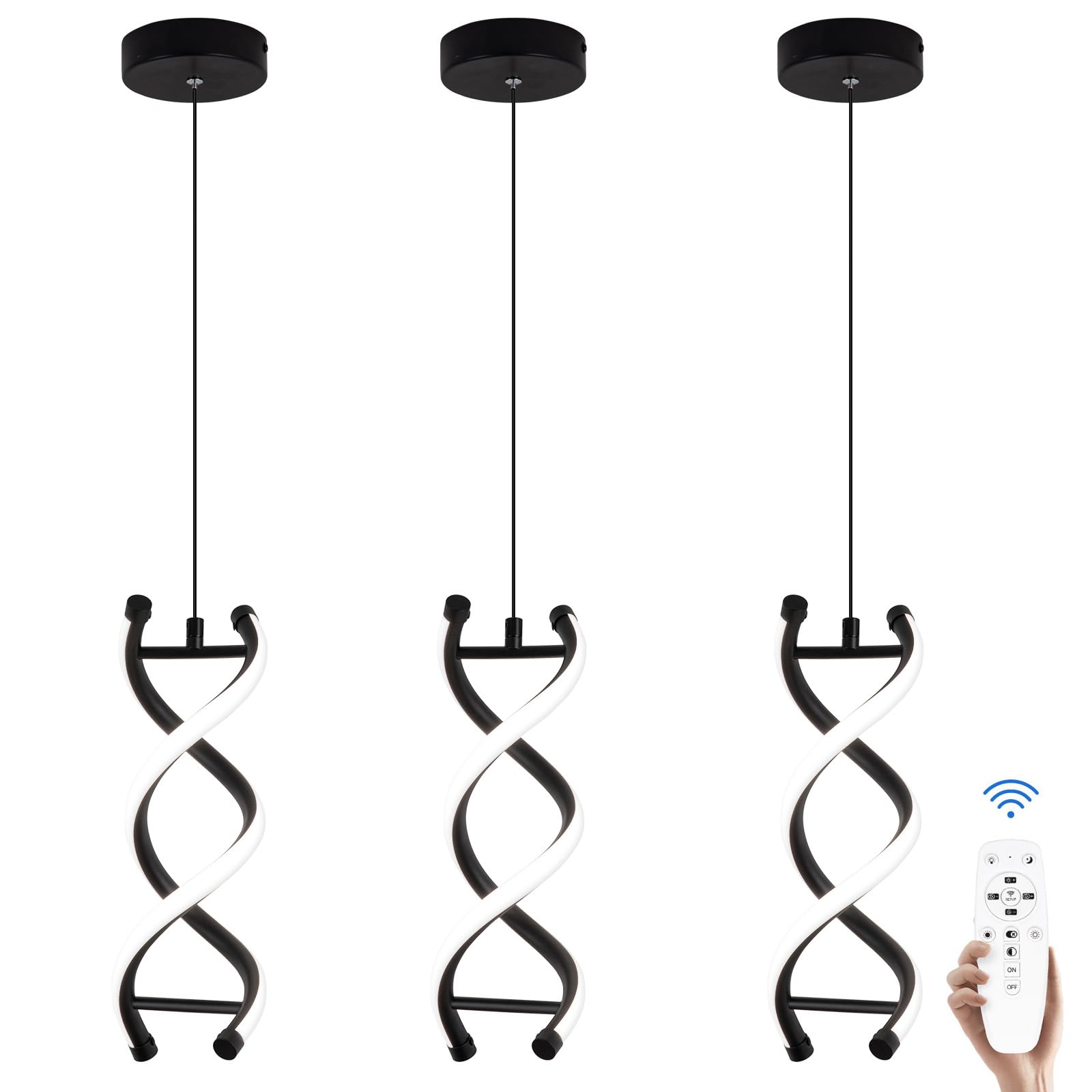 Dimmable Modern Black Pendant Light