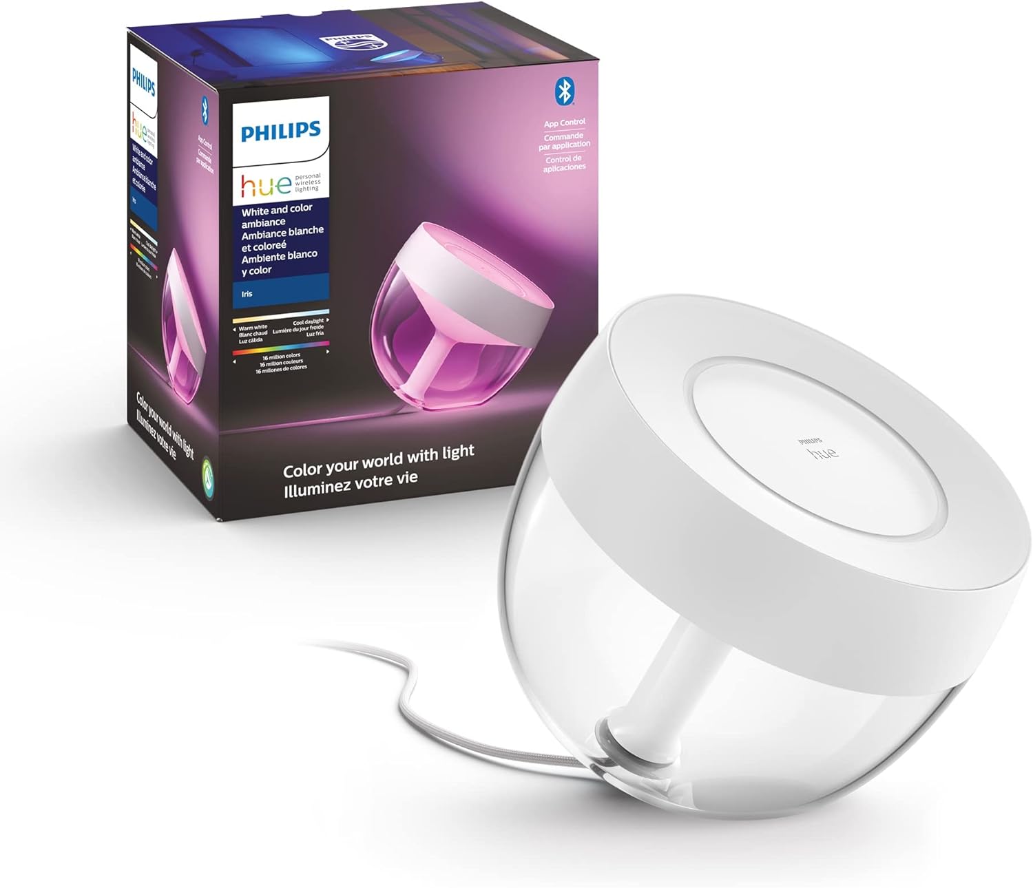 Smart Gold Table Lamp — White