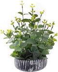 Farmhouse Green Faux Plant — Eucalyptus Plant