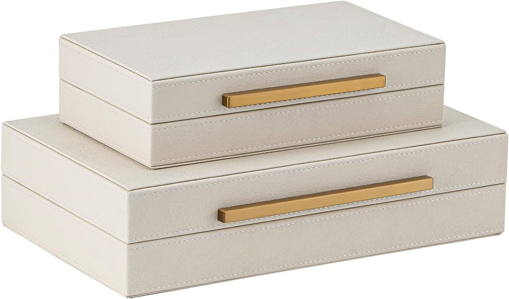 Luxe Beige Storage Basket — Set of 2 - View 3