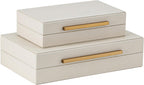 Luxe Beige Storage Basket — Set of 2 - View 3