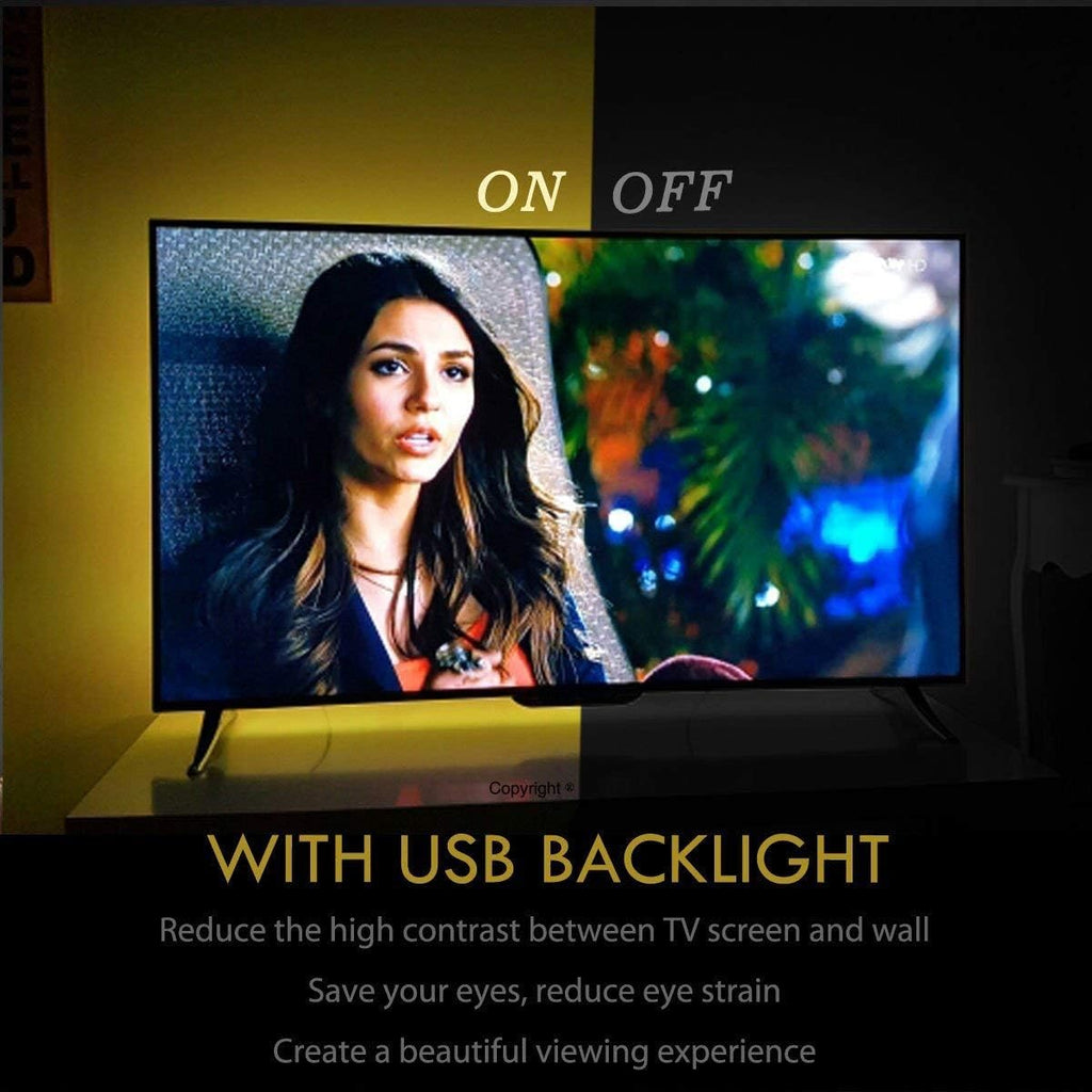 USB Metal LED Strip Lights — 55" - View 2