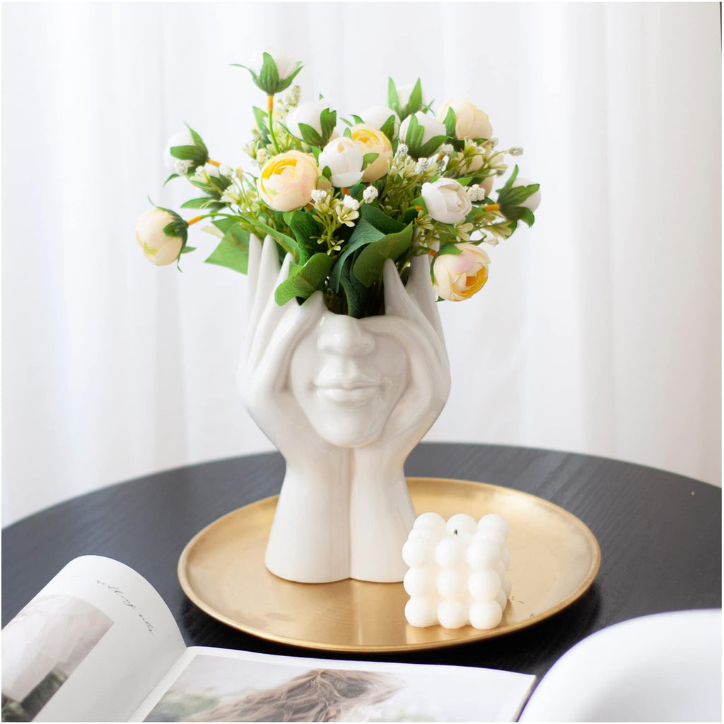 Modern Ceramic Flower Vase — 3.54"