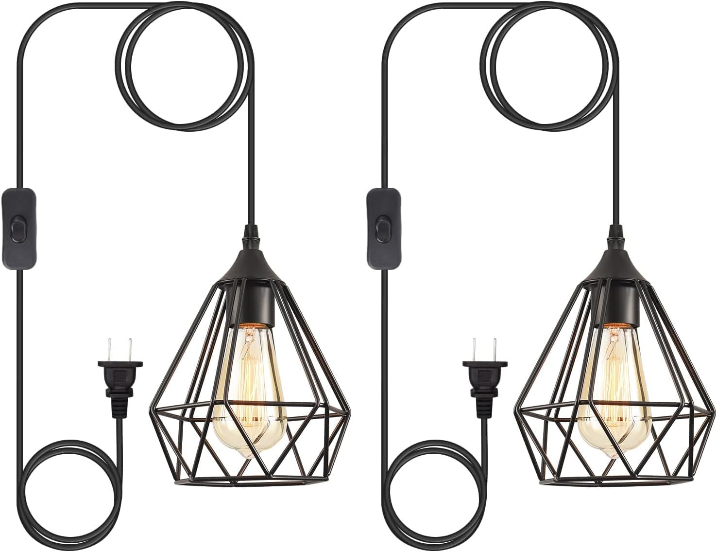 Farmhouse Metal Chandelier — 2 Packs E