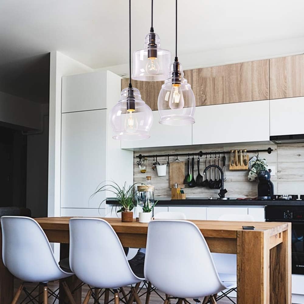Modern Glass Chandelier - View 5