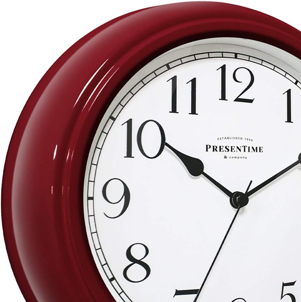 Modern Beige Wall Clock — 10" - View 4