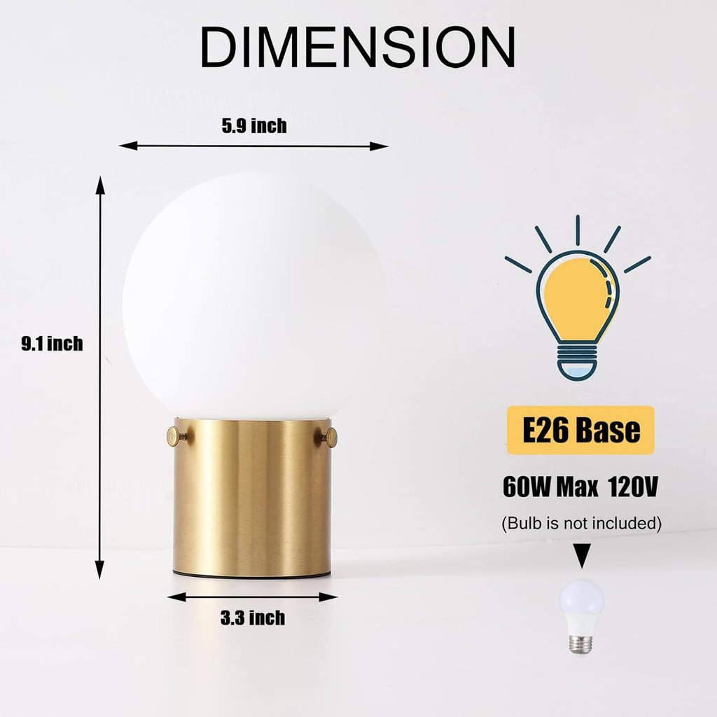 Luxe Black Bedside Lamp - View 3