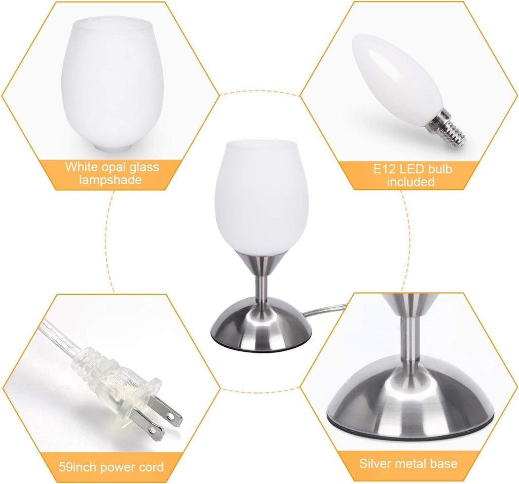 Dimmable Black Bedside Lamp - View 7