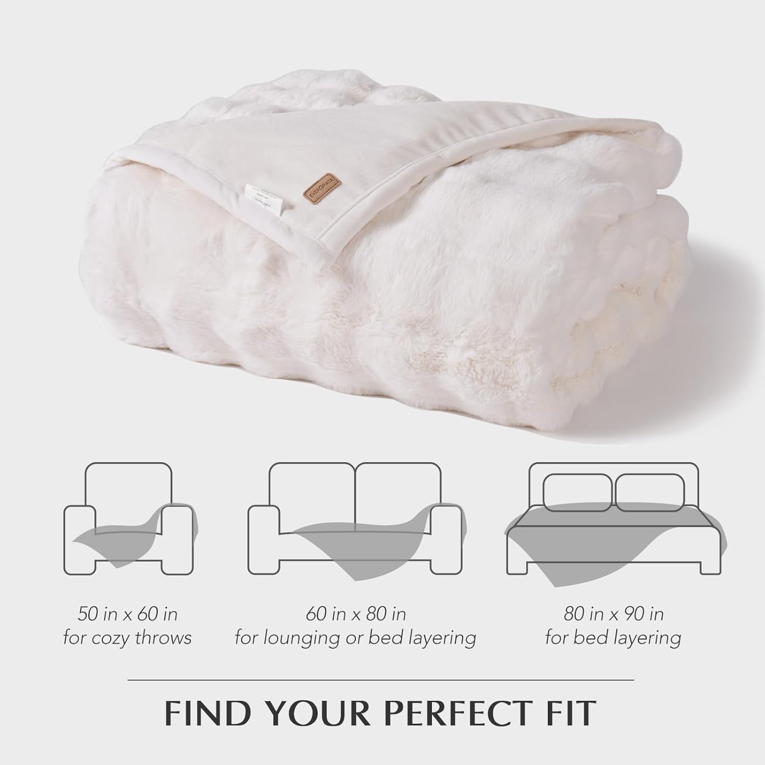 Luxe Beige Throw Pillow — 50" - View 8