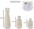 Boho Beige Flower Vase - View 3