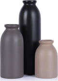 Farmhouse Beige Decorative Vase — Set of 3 — Neutral